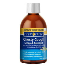 Load image into Gallery viewer, Gold Cross Chesty Cough Senega &amp; Ammonia 500mL