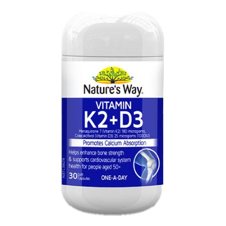 Nature's Way Vitamin K2 + D3 30 Capsules