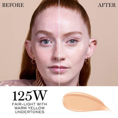 LANCOME Teint Idole Ultra Wear Care & Glow Foundation with Hyaluronic Acid - 125W - Fair - Light with Warm Yellow Undertones