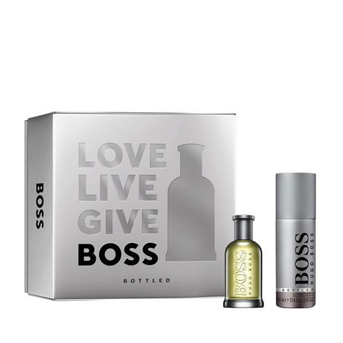 Hugo Boss Bottled Eau De Toilette 50mL Spray and Deodorant Spray 150mL 2 Piece Set