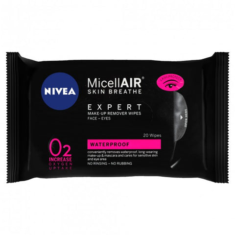 NIVEA MicellAIR Expert Micellar Make-Up Remover Wipes 20 Wipes