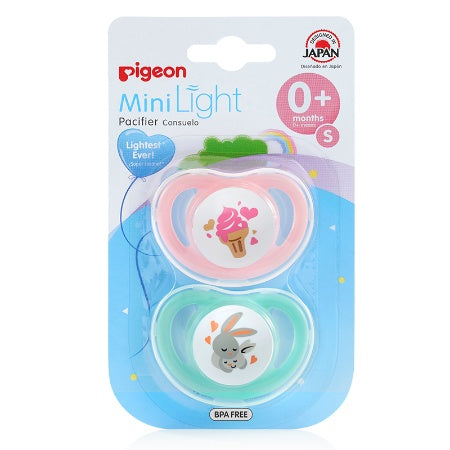 Pigeon Mini Light Pacifier Small (0+ Months) Twin Pack