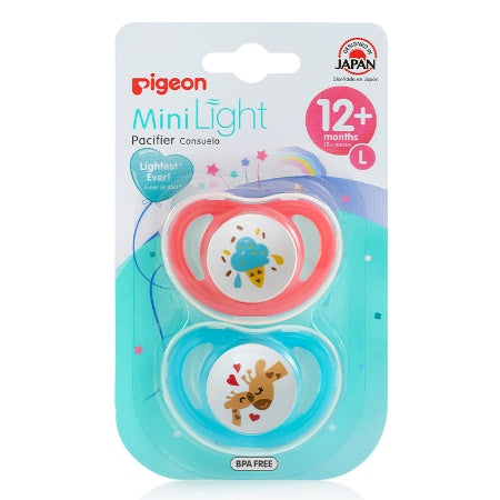 Pigeon Mini Light Pacifier Large (12+ Months) Twin Pack