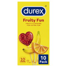 Load image into Gallery viewer, Durex Fruity Fun Condoms 10 Pack