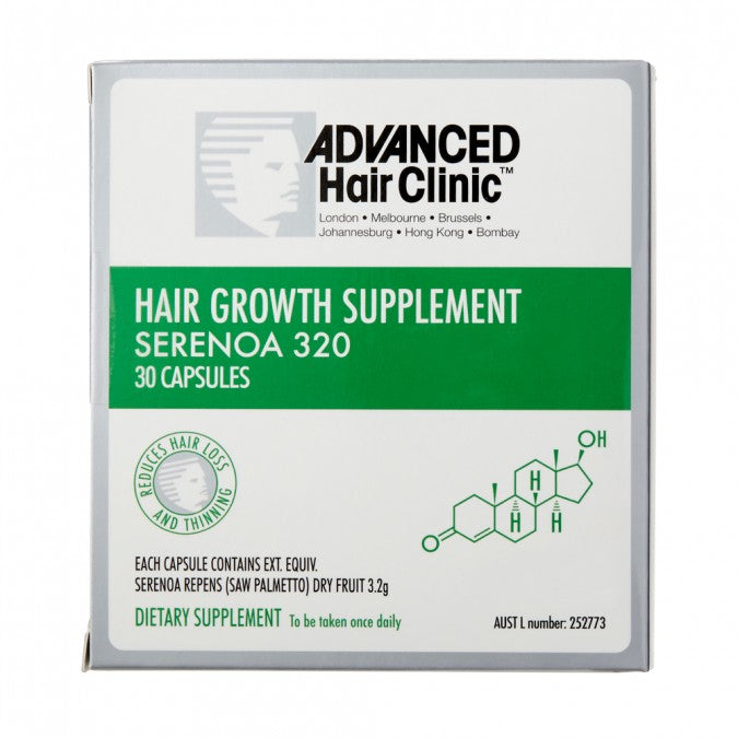 Advanced Hair Clinic Hair Growth Supplement Serenoa 320 30 Capsules
