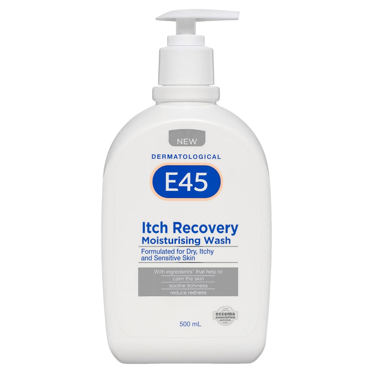 E45 Itch Recovery Moisturising Body Wash 500mL