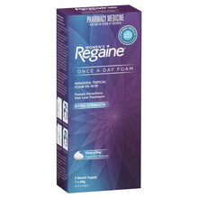 Load image into Gallery viewer, REGAINE Women&#39;s Extra Strength Once A Day Foam Hair Loss Treatment 2 Months Supply 60g