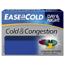 Load image into Gallery viewer, Ease a Cold Cold &amp; Congestion Day &amp; Night 30 Capsules