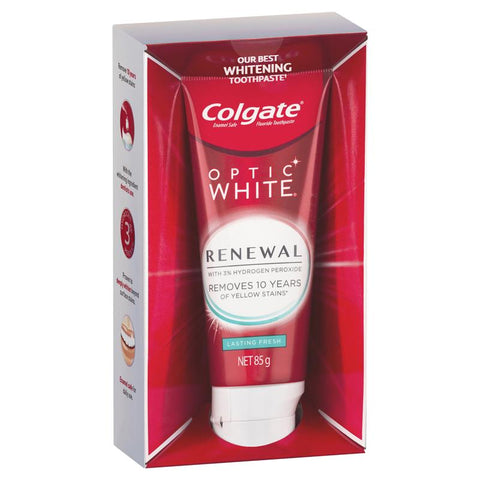 Colgate Optic White Renewal Lasting Fresh teeth Whitening Toothpaste 85g