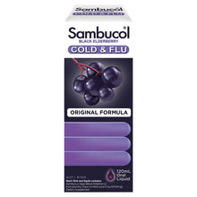 Load image into Gallery viewer, Sambucol Cold &amp; Flu Syrup 120ml