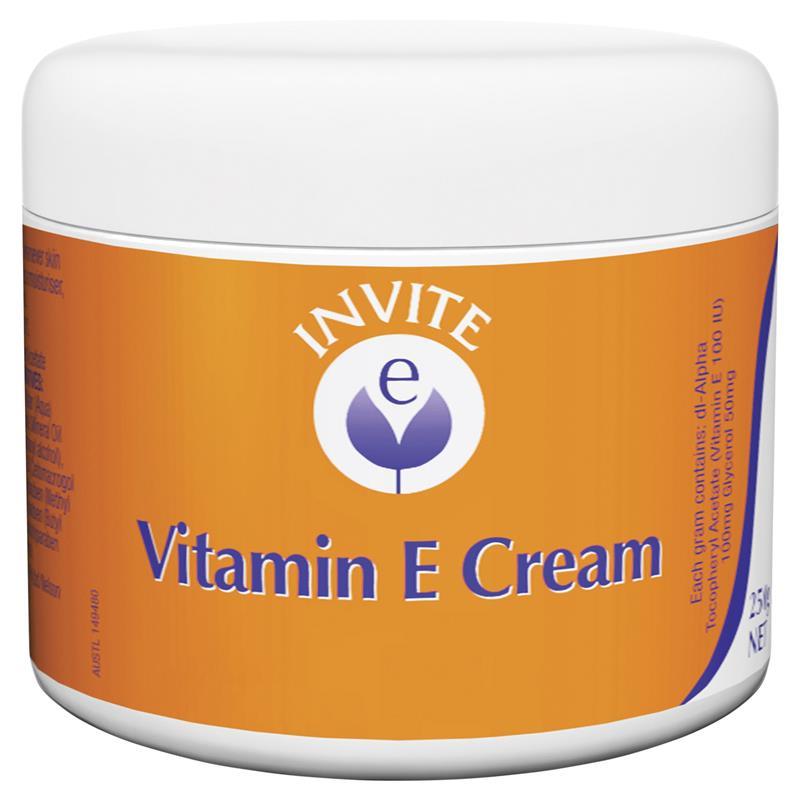 Invite E Vitamin E Cream 250g JAR