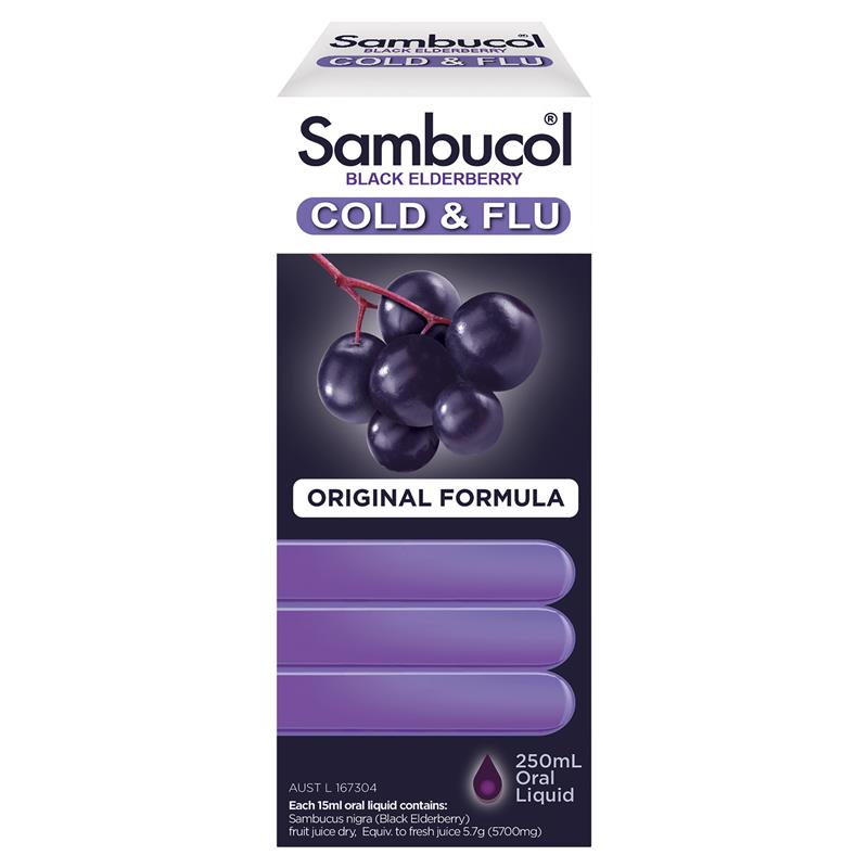 Sambucol Cold & Flu Liquid 250mL