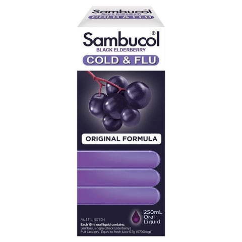 Sambucol Cold & Flu Liquid 250mL