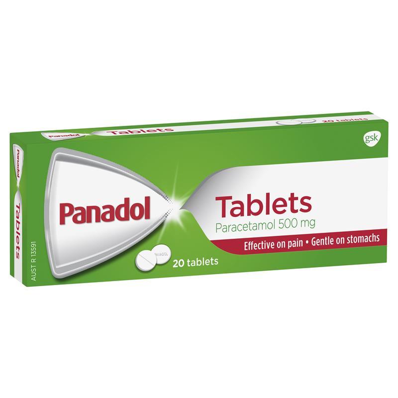 Panadol 500mg 20 Tablets ( LIMIT of ONE per Order)