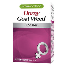 Load image into Gallery viewer, Naturopathica Horny Goat Weed for Women 50 Tablets