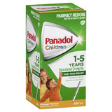 Panadol Children 1-5 Years Suspension Fever & Pain Relief Orange Flavour 200mL (Limit ONE per Order)