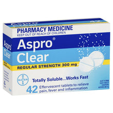 Load image into Gallery viewer, Aspro Clear Pain Relief 42 Soluble Tablets (Limit ONE per Order)