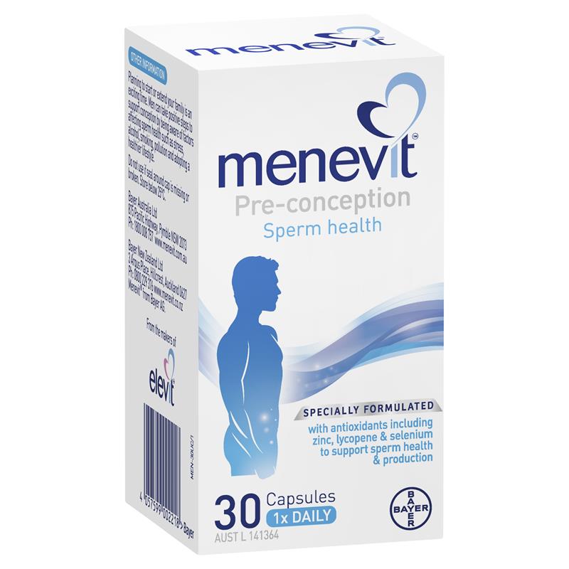Menevit Pre-Conception Sperm Health Capsules 30 pack (30 days)