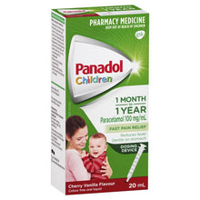 Load image into Gallery viewer, Panadol Children 1 Month – 1 Year Baby Drops with Dosing Device, Fever and Pain Relief 20mL (LIMIT of ONE per Order)