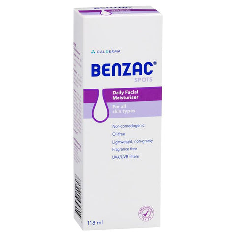 Benzac Daily Facial Moisturiser 118ml