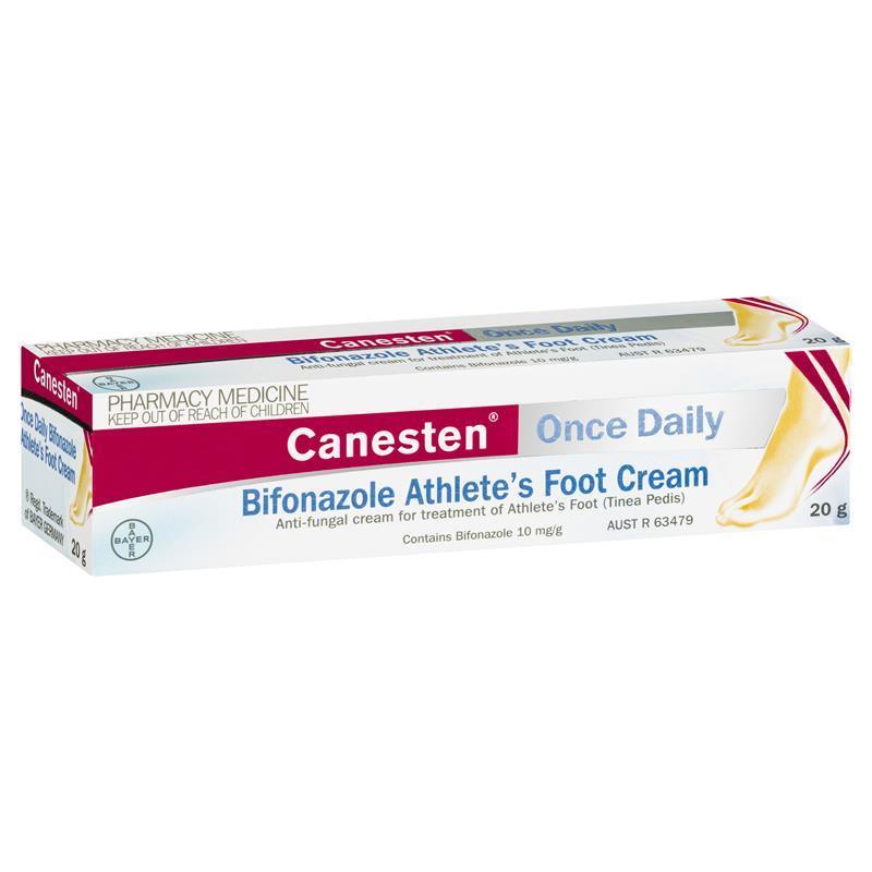 Canesten Once Daily Bifonazole Athlete's Foot Cream 20g (Limit ONE per Order)