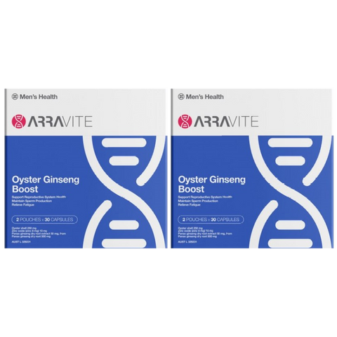 Arravite Oyster Ginseng Boost 2 x 2 Pouches x 30 Capsules - Special Bundle