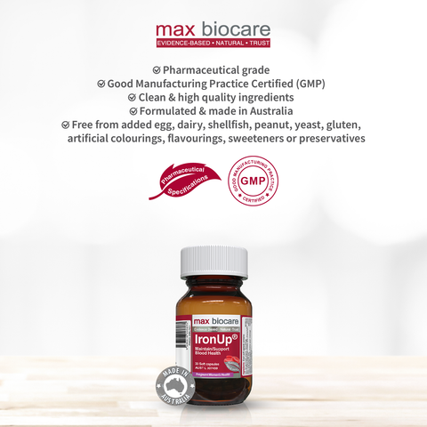 Max BioCare IronUp 30 Soft Capsules