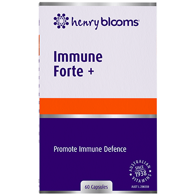 Henry Blooms Immune Forte + 60 Vegetarian Capsules