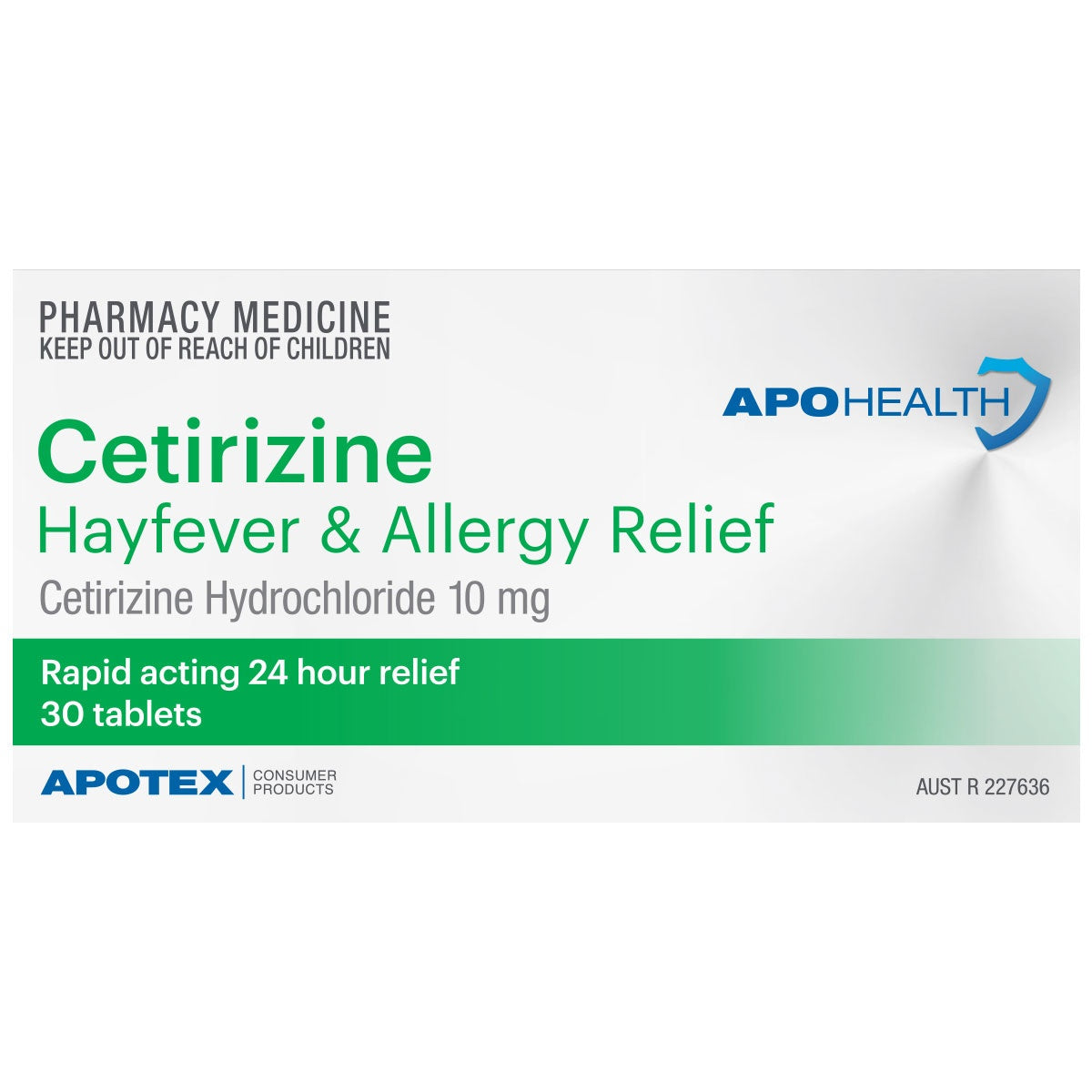 APOHEALTH Cetirizine Hayfever & Allergy Relief 30 Tablets (Limit ONE per Order)