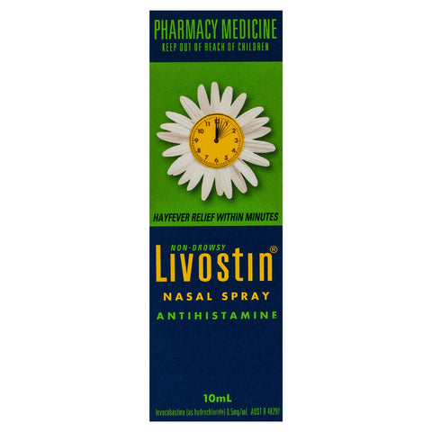 Livostin Allergy Relief Nasal Spray Antihistamine 10mL (Limit ONE per Order)