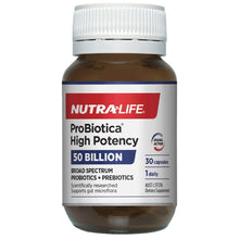 Load image into Gallery viewer, Nutra-Life ProBiotica High Potency 50 Billion 30 Capsules
