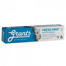 Load image into Gallery viewer, Grants Of Australia Natural Toothpaste Fresh Mint with Tea Tree Oil 110g