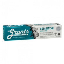 Load image into Gallery viewer, Grants Of Australia Natural Toothpaste Sensitive with Mint 100g