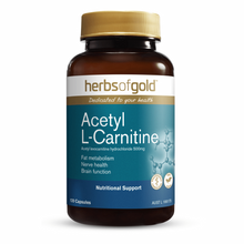 Load image into Gallery viewer, Herbs of Gold Acetyl L-Carnitine 120 Vegetarian Capsules