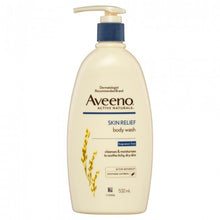 Load image into Gallery viewer, Aveeno Skin Relief Body Wash Fragrance Free 532mL
