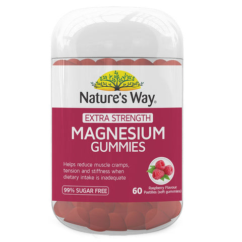 Nature's Way Extra Strength Magnesium Gummies 60 Pastilles