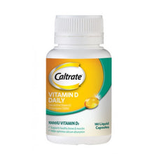 Load image into Gallery viewer, Caltrate Vitamin D Daily 1000IU 180 Liquid Capsules