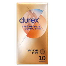 Load image into Gallery viewer, Durex Invisible Ultra Thin Wide Fit Condoms 10 Pack