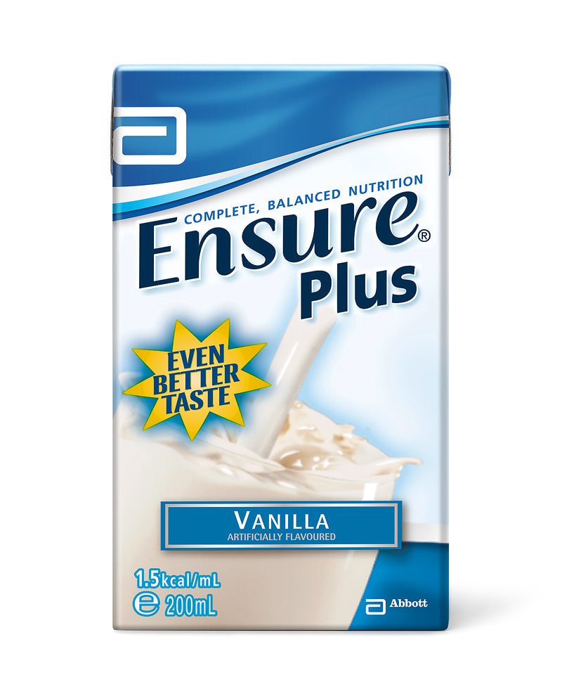 Ensure Plus Vanilla Tetrapak RTD 27 x 200mL (27 Packs) (Expiry 08/2024)