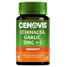 Load image into Gallery viewer, Cenovis Echinacea, Garlic, Zinc + C - Contains Vitamin C - 60 Tablets