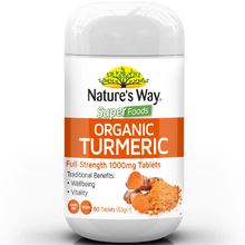 Load image into Gallery viewer, Nature&#39;s Way Superfoods TURMERIC TABS 1000mg 60s