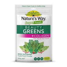 Load image into Gallery viewer, Nature&#39;s Way Superfoods BEAUTY GREENS + COLLAGEN 100g