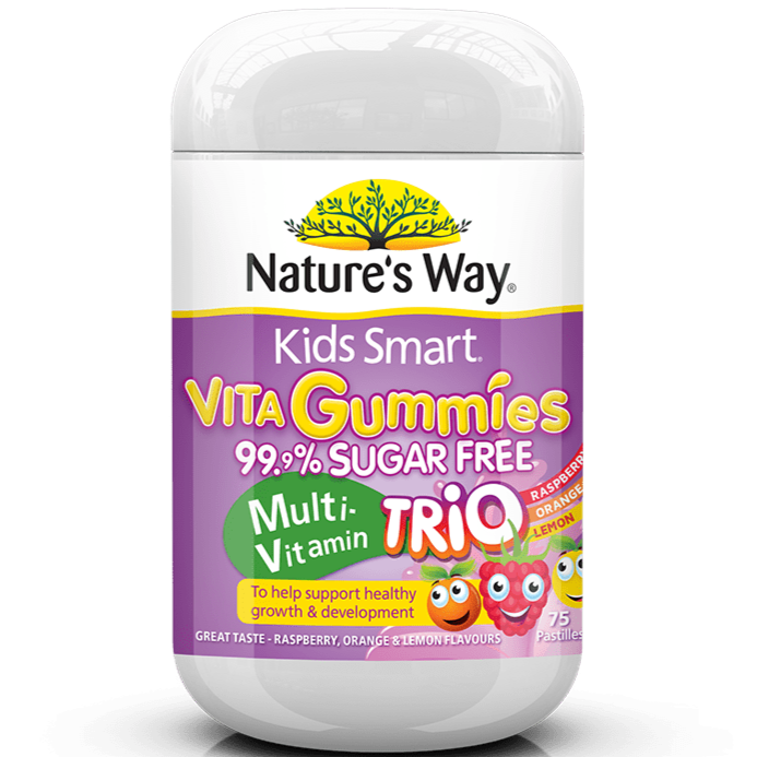 Nature's Way Kids Smart Sugar Free Vita Gummies Multi Trio 75s