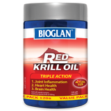 Bioglan Red Krill Oil Triple Action 500mg 120 Soft Capsules