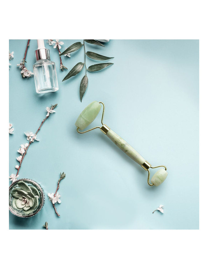 IS Gift Facial Rollers Jade & Rose Quartz