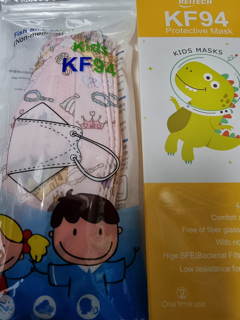Kids Face Mask - Reitech Kids KF94 Protective Disposable Mask 10 Pack