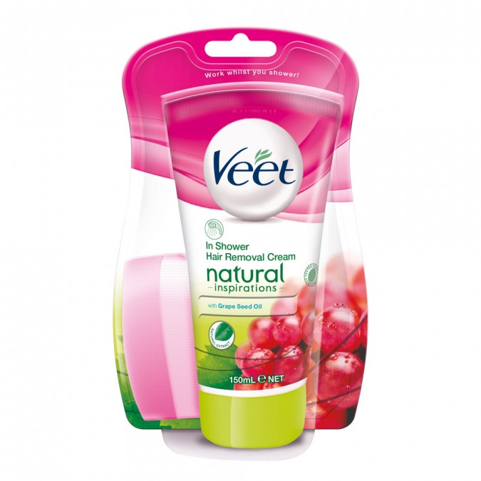 Veet Natural Inspirations Grape Seed Oil In Shower Cream 150mL