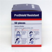 Load image into Gallery viewer, Face Mask - Proshield Resistant Face Mask Level 2 High Filtration Box 50 PCs ( Tie back )