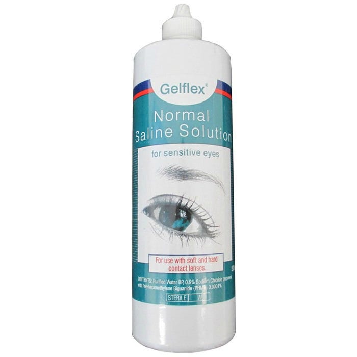 Gelflex Preserved Normal Saline Contact Lens Solution 500mL
