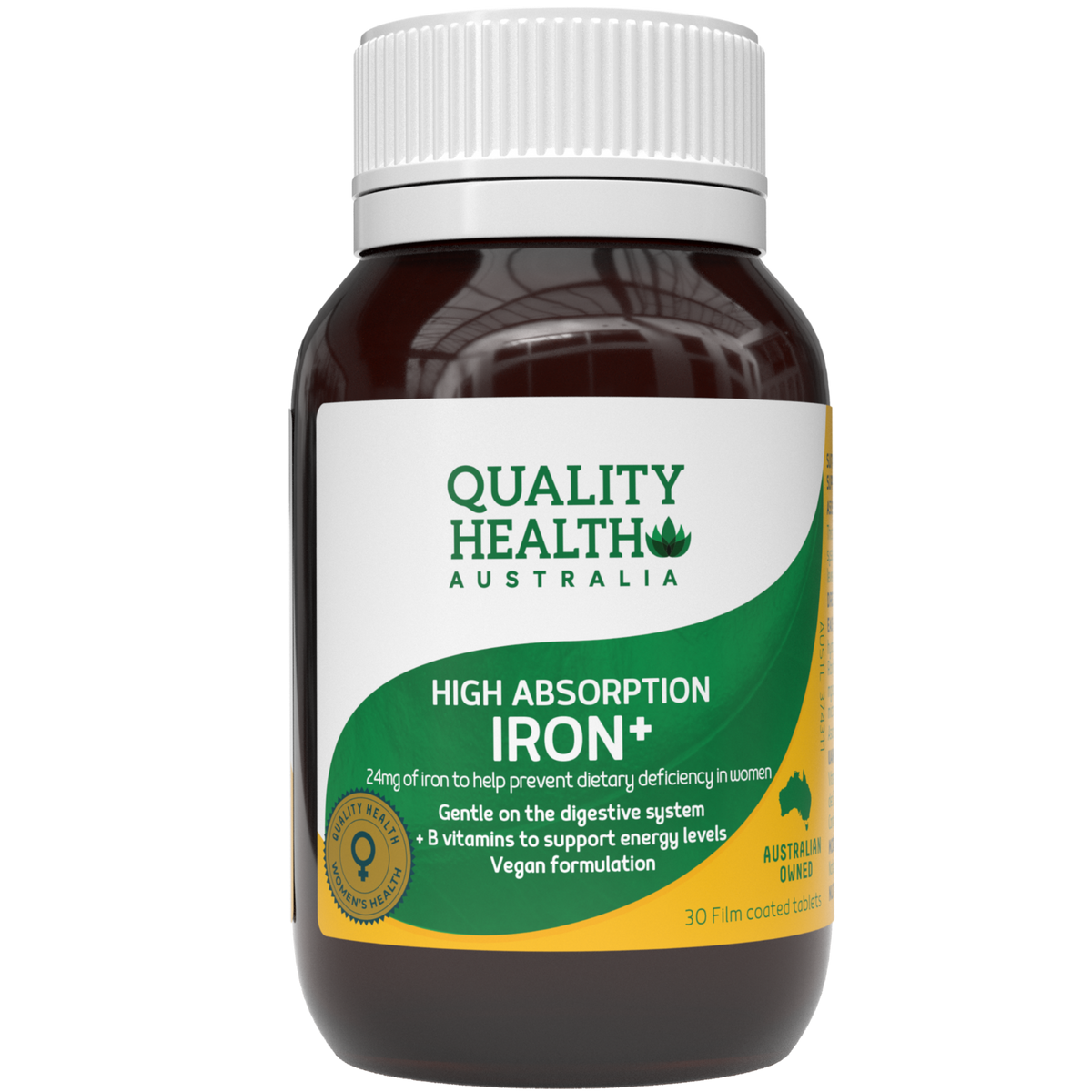 Quality Health High Absorption Iron+ 30 Tablets